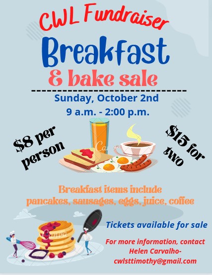 Breakfast and Bake sale