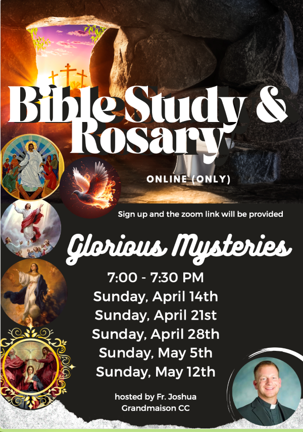 Bible study and Rosary